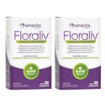 Kit 2X Floraliv Probiotico - 30 C�psulas Vegetais - Sanavita