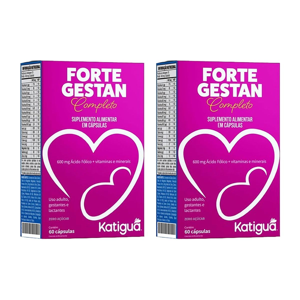 Kit 2X Fortegestan Completo - 60 C�psulas - Katigu�