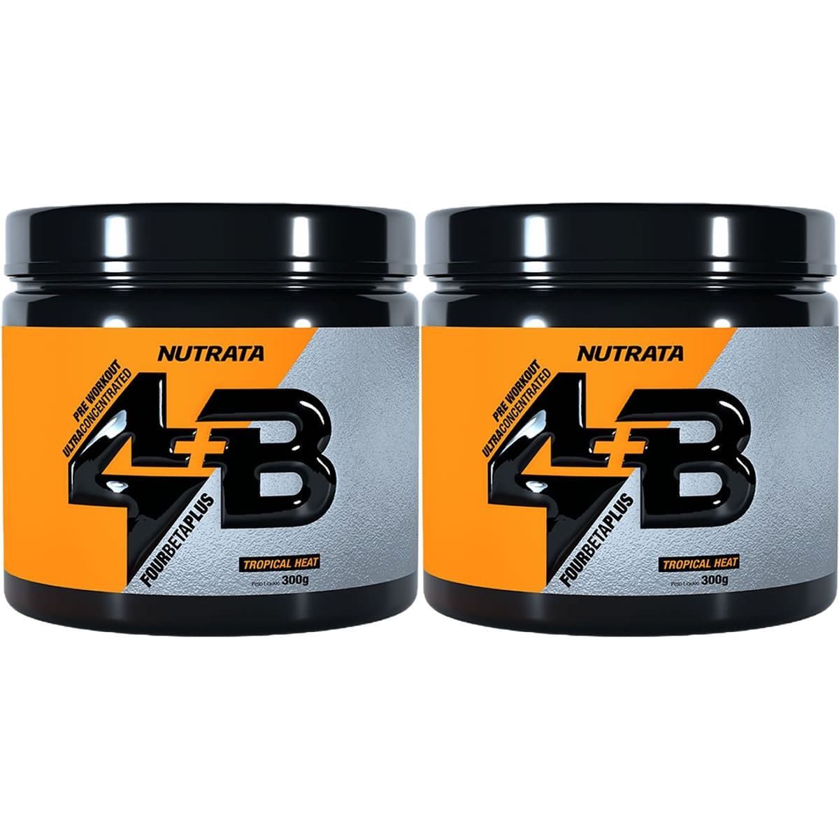 Kit 2X Four Beta Plus Pre Workout - 300g Tropical Heat - Nutrata