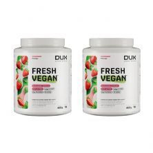 Kit 2X Fresh Vegan - 450g Morango - Dux Human Healt