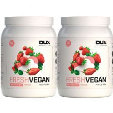 Kit 2X Fresh Vegan - 520g Morango - Dux Nutrition