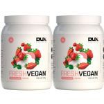 Kit 2X Fresh Vegan - 520g Morango - Dux Nutrition