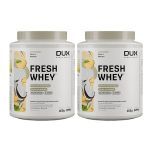 Kit 2X Fresh Whey - 450g Abacaxi e Coco - Dux Nutrition