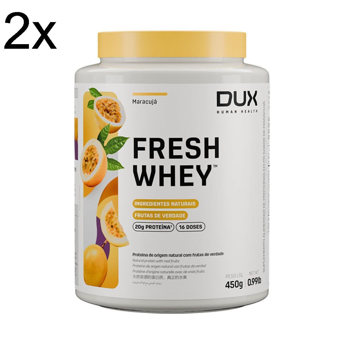 Kit 2X Fresh Whey - 450g Maracuj� - Dux Nutrition
