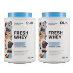 Kit 2X Fresh Whey - 900g  Chocolate e Pasta de Amendoim - Dux Nutrition