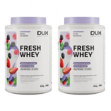 Kit 2X Fresh Whey - 900g Frutas Vermelhas - Dux Nutrition