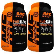 Kit 2X Full Blend Complex Protein Zero Lactose - 810g Baunilha - Muscle Full
