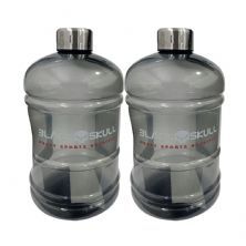 Kit 2X Gal�o Com Tampa em A�oo Inox- 1800ml Fum� - Black Skull