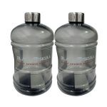 Kit 2X Gal�o Com Tampa em A�oo Inox- 1800ml Fum� - Black Skull
