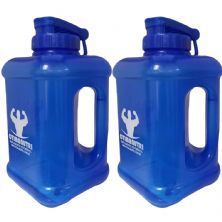 Kit 2X Gal�o Quadrado - 1600ml Azul - OtimaNutri