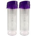 Kit 2X Garrafa Aquabio - 400ml Roxo - Vitafor
