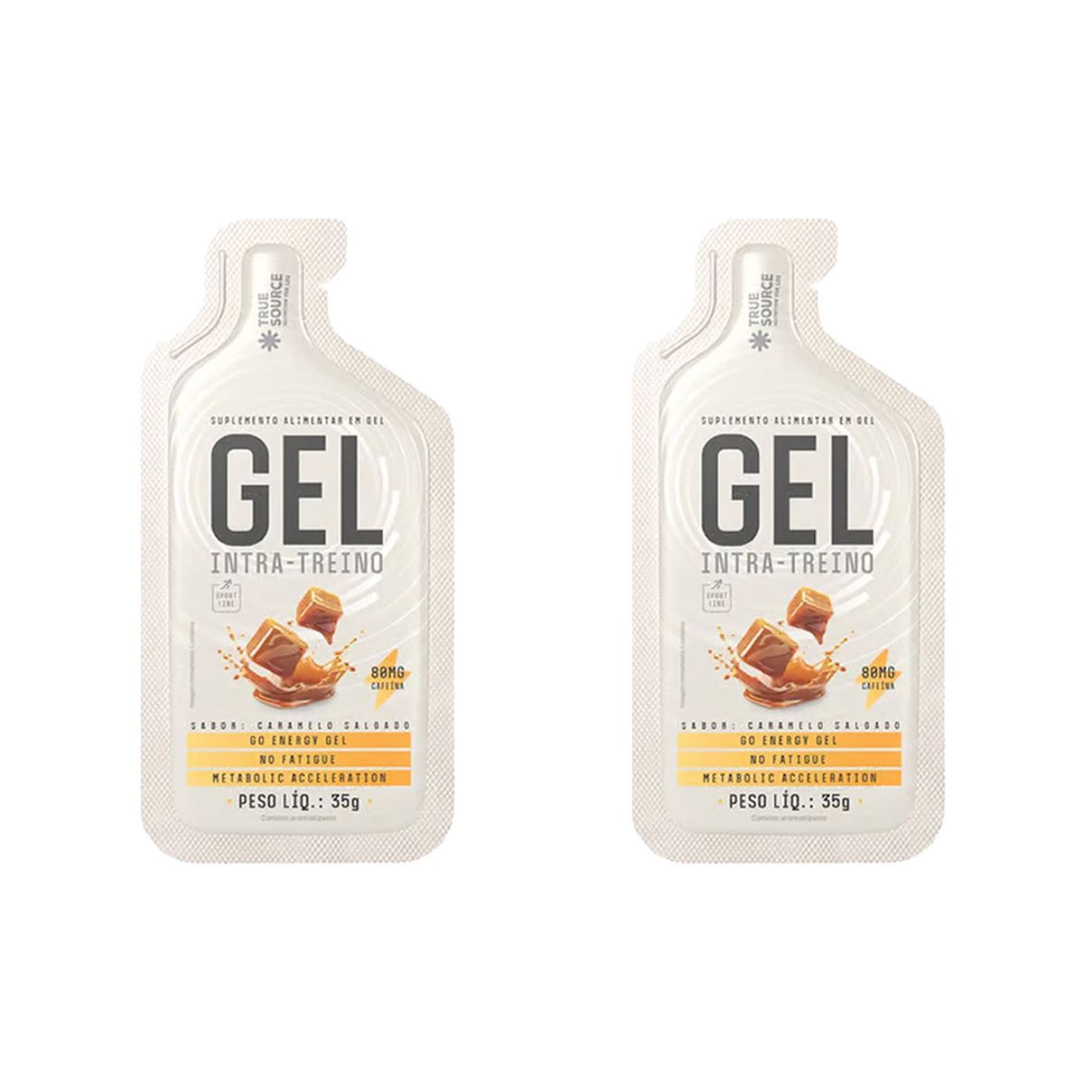 Kit 2X Gel Intra Treino - 1 Sach� 35g Caramelo Salgado - True Source