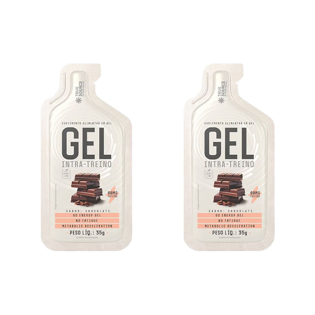 Kit 2X Gel Intra Treino - 1 Sach� 35g Chocolate - True Source