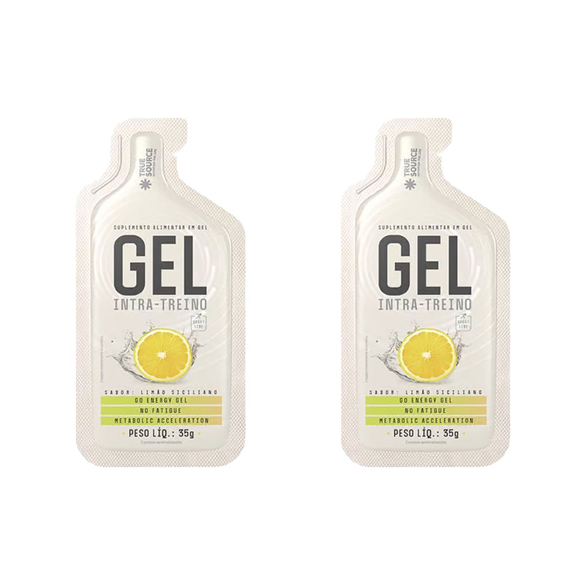 Kit 2X Gel Intra Treino - 1 Sach� 35g Lim�o Siciliano - True Source