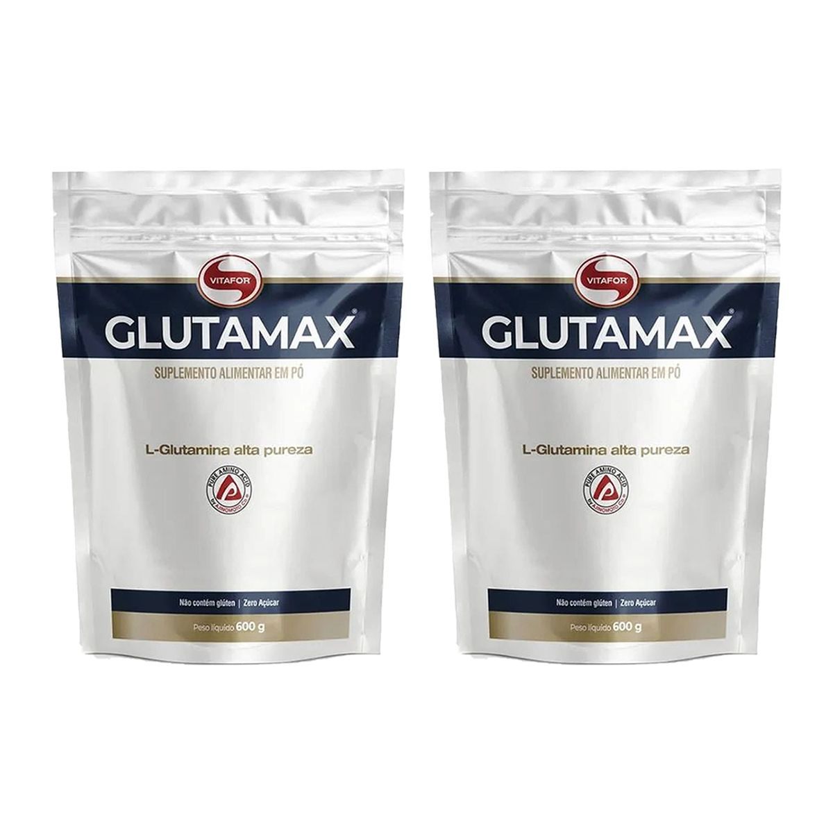 Kit 2X Glutamax - 600g Sem Sabor - Vitafor