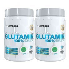 Kit 2X Glutamin 100% Imuno - 500g Natural  - Nutrata