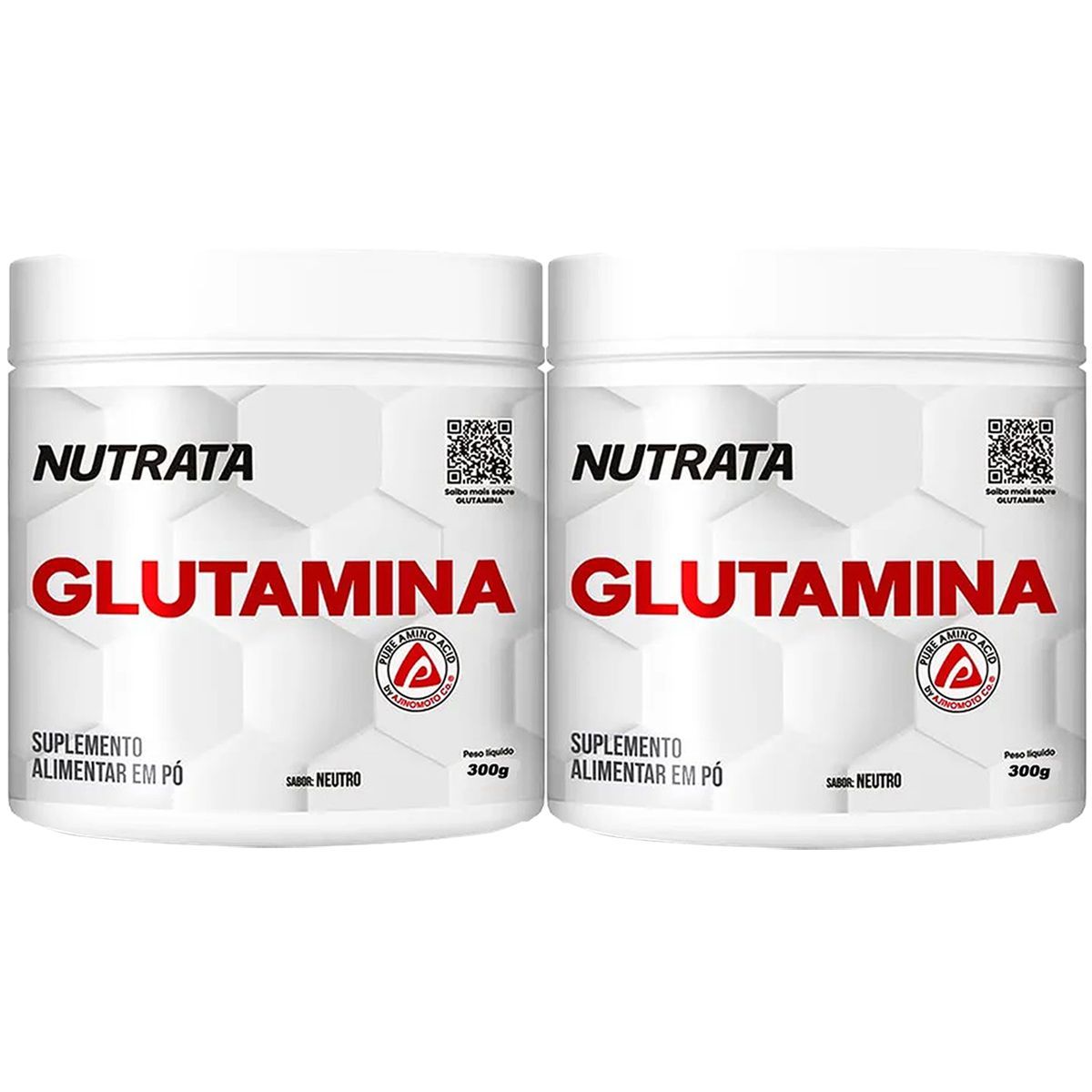 Kit 2X Glutamin UP Imuno Day - 300g - Nutrata