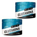 Kit 2X Glutamina 100% Pura - 150g Sabor Natural - Shark Pro
