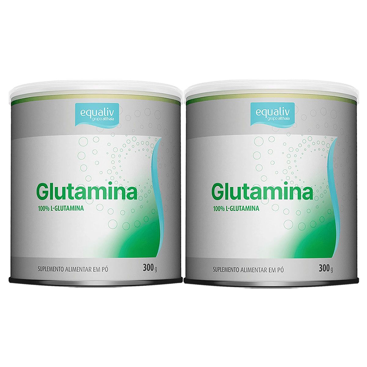 Kit 2X Glutamina - 300g Natural - Equaliv