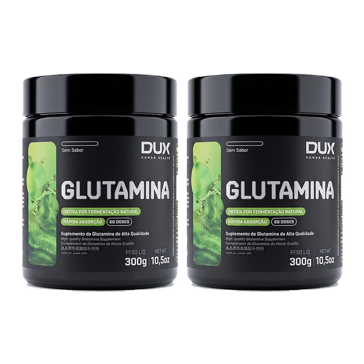 Kit 2X Glutamina - 300g Sabor Natural - Dux Nutrition