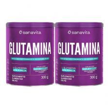 Kit 2X Glutamina - 300g - Sanavita