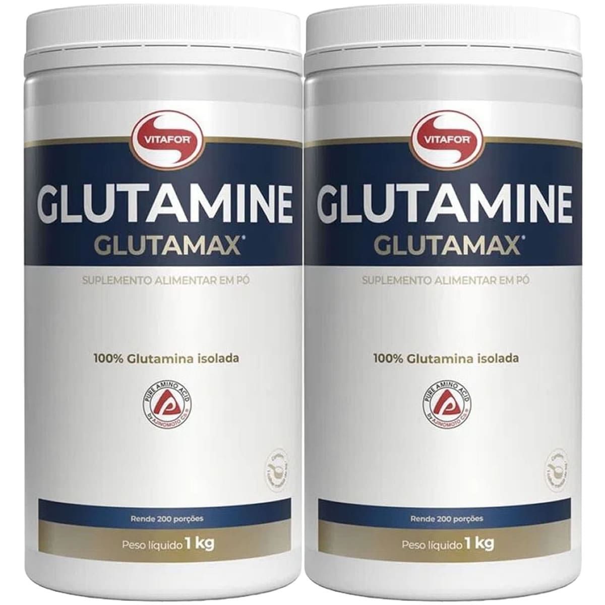 Kit 2X Glutamine - 1000g - Vitafor