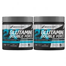 Kit 2X Glutamine Double Force - 150g Natural - BodyAction