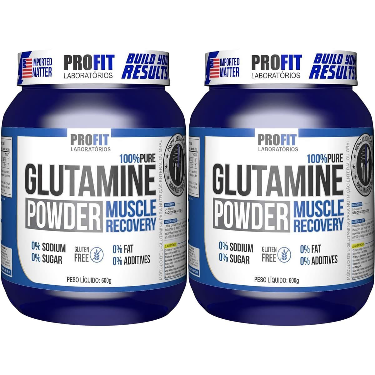 Kit 2X Glutamine Powder - 600g - ProFit