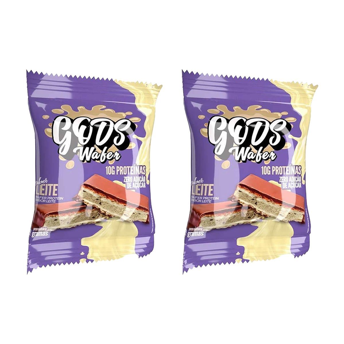 Kit 2X Gods Wafer  - 1 Unidade de 51g Leite - Canibal