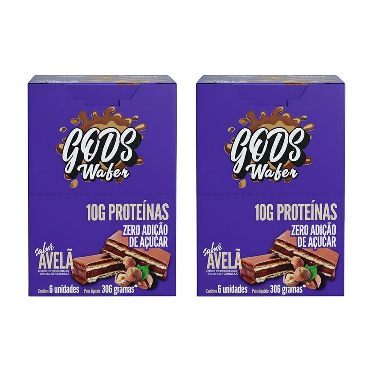 Kit 2X Gods Wafer  - 6 Unidades de 51g Avel� - Canibal