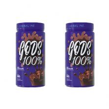 Kit 2X Gods Whey 100% - 900g Chocolate - Canibal