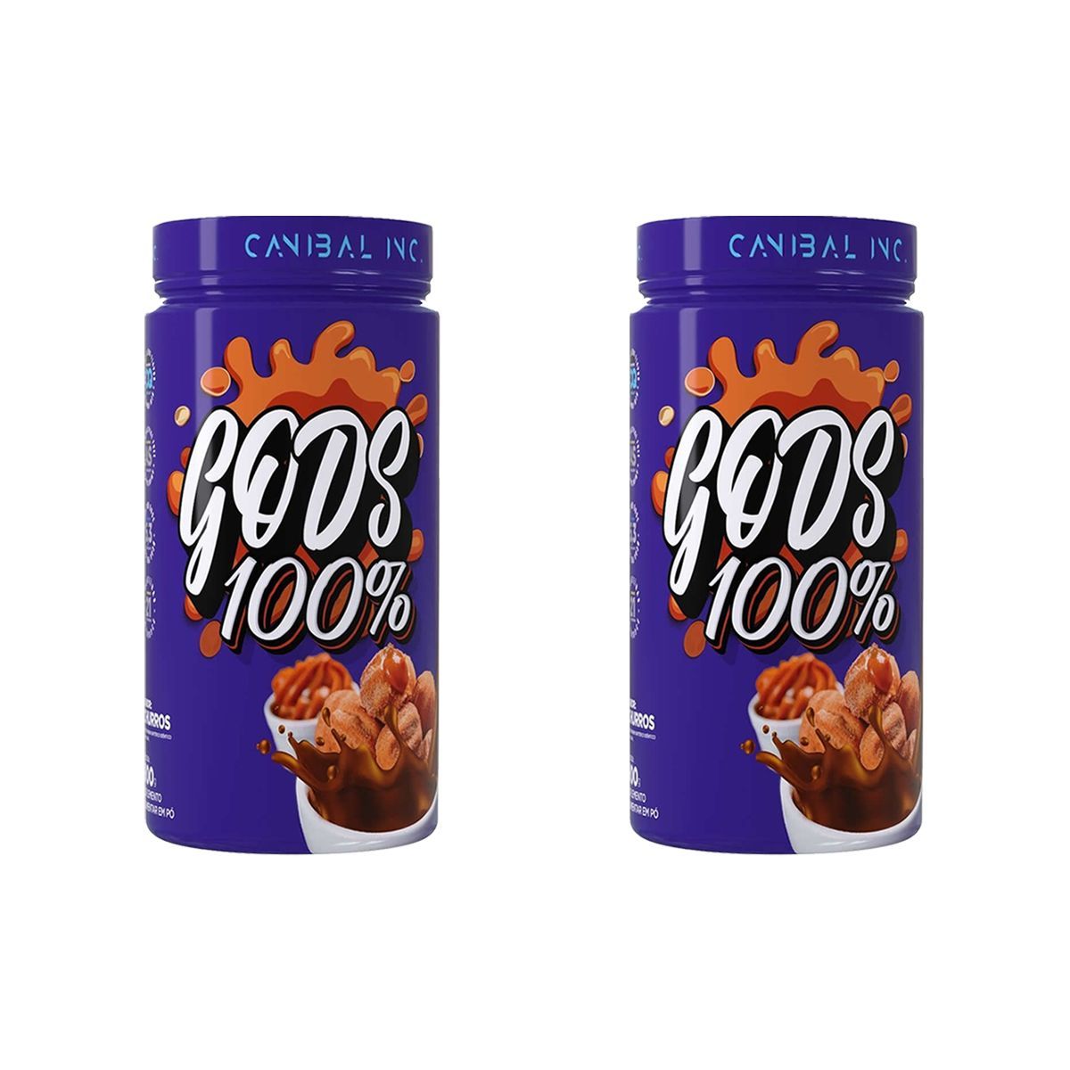 Kit 2X Gods Whey 100% - 900g Churros - Canibal