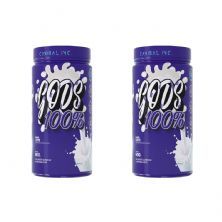 Kit 2X Gods Whey 100% - 900g Leite - Canibal