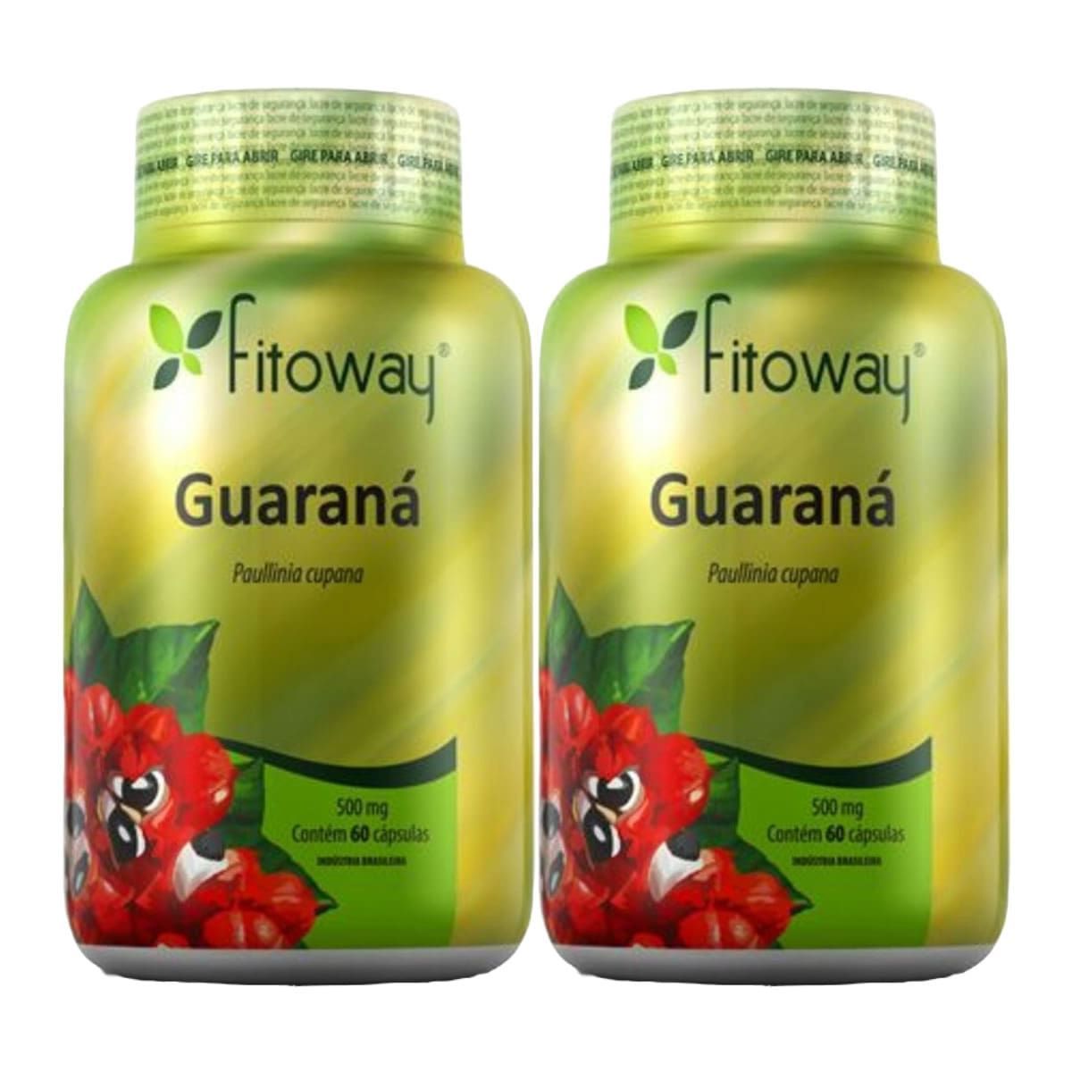 Kit 2X Guarana 500mg - 60 C�psulas - Fitoway