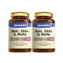 Kit 2X Hair, Skin E Nails com Col�geno e Biotina - 60 C�psulas - VitaminLife