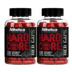 Kit 2X Hardcore Red Caps Hardcore Series - 120 C�psulas 210mg Cafe�na - Atlhetica Nutrition