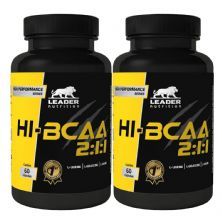Kit 2X Hi-BCAA 2:1:1 - 60 C�psulas - Leader Nutrition