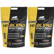 Kit 2X Hi-Blend Protein  - 1800g Refil Brigadeiro Gourmet - Leader Nutrition