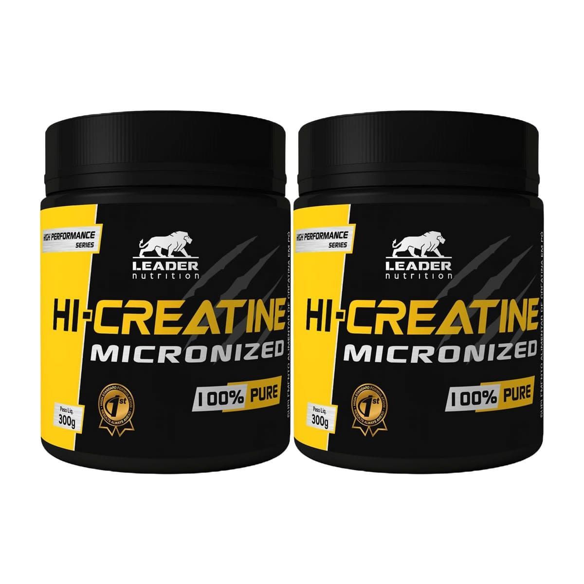 Kit 2X Hi-Creatine Micronized 100% Pure - 300g Original - Leader Nutrition