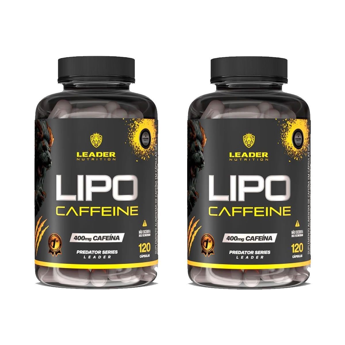 Kit 2X Hi-Lipo Caffeine  - 120 C�psulas - Leader Nutrition