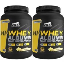 Kit 2X Hi-Whey Albumin 60/40 Mixed Protein - 900g Baunilha - Leader Nutrition