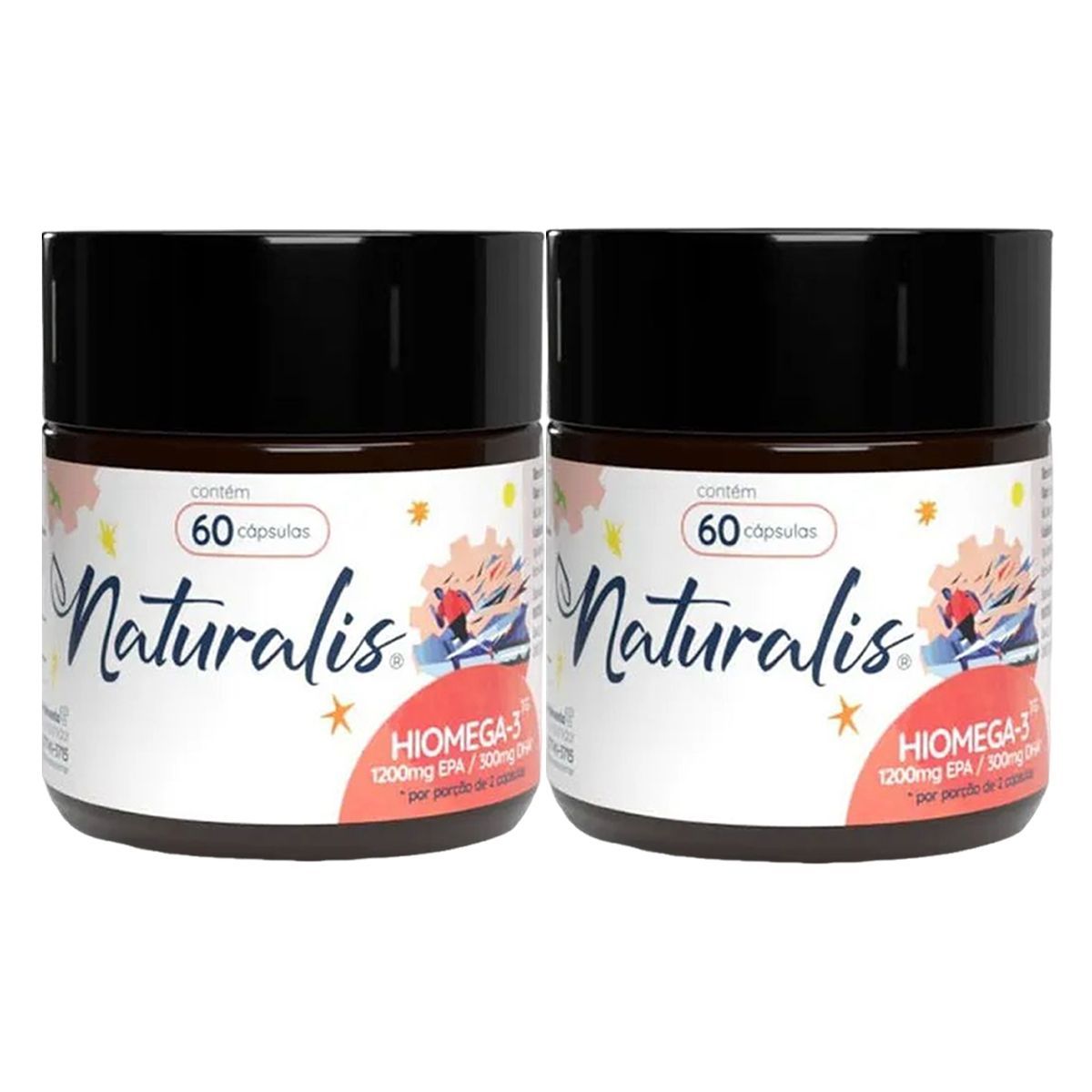 Kit 2X HiOmega - 60 C�psulas - Naturalis