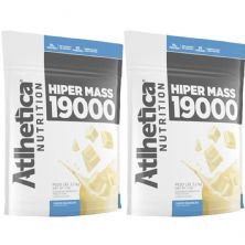 Kit 2X Hiper Mass 19000 Refil - 3200g Baunilha - Atlhetica Nutrition
