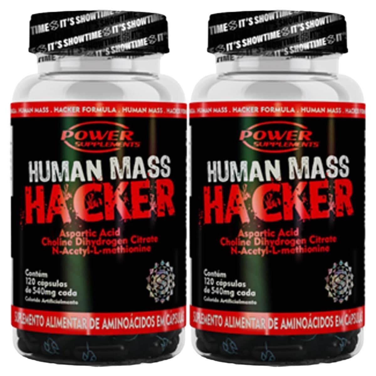 Kit 2X Human Mass Hacker - 120 C�psulas - Power Supplements