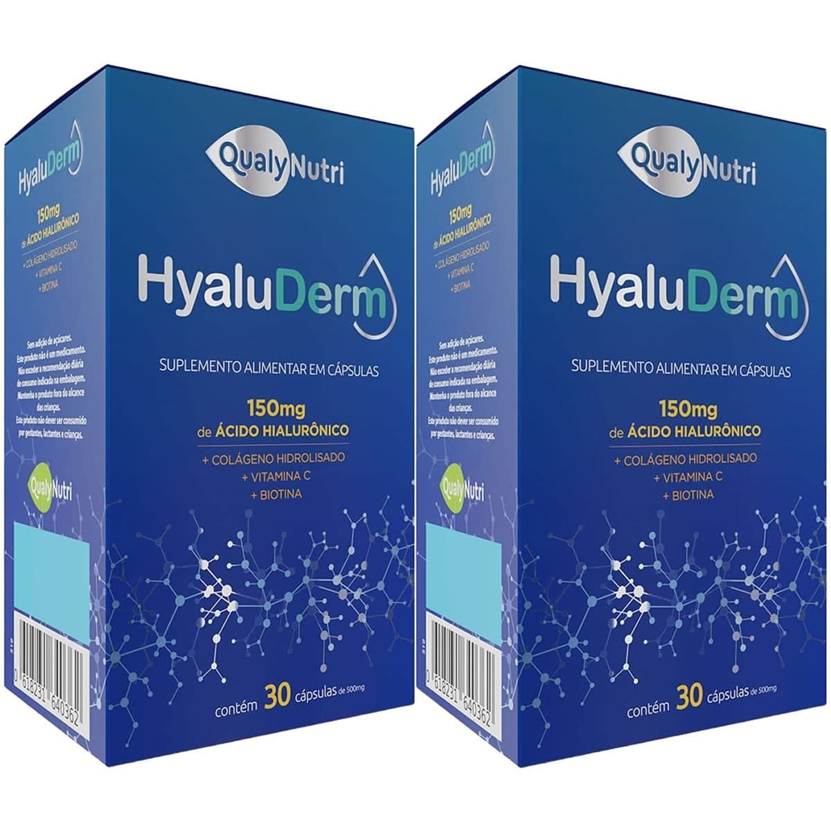 Kit 2X Hyaluderm 150mg - 30 C�psulas - QualyNutri