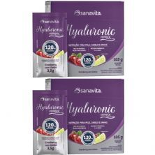 Kit 2X Hyaluronic Verisol 120mg - 30 Sticks de 3,5g Cranberry com Lim�o - Sanavita
