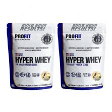 Kit 2X Hyper Whey - 900g Refil Baunilha - Profit