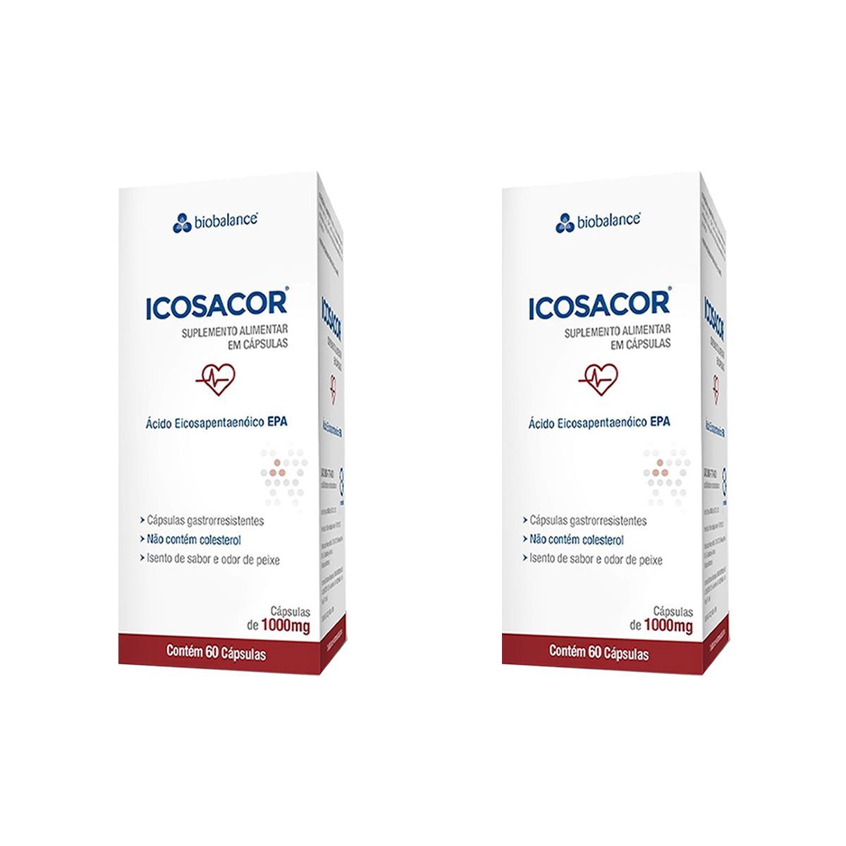 Kit 2X Icosacor Epa - 30 C�psulas 1000mg - Biobalance