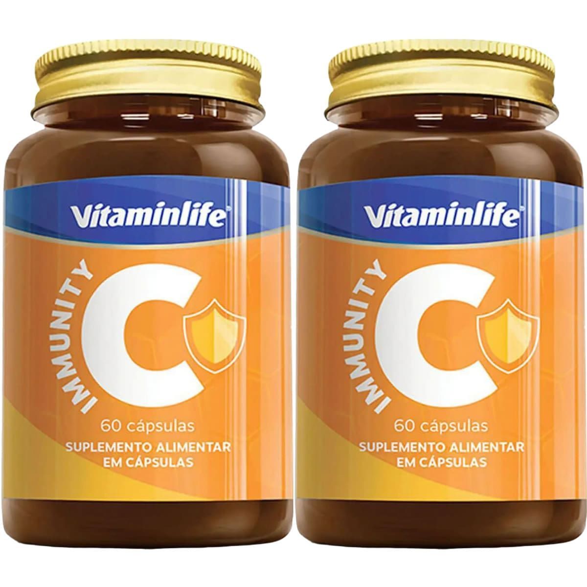 Kit 2X Immunity C Pr�polis + Vitamina C+Zinco+ Vitamina D - 60 C�psulas - VitaminLife