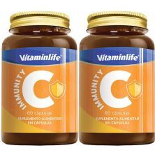 Kit 2X Immunity C Pr�polis + Vitamina C+Zinco+ Vitamina D - 60 C�psulas - VitaminLife